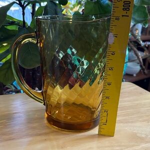 Amber Glass Pitcher